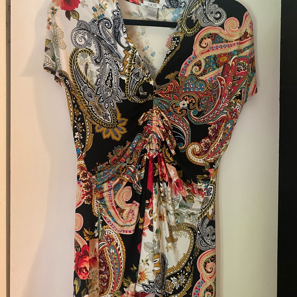 Cache Floral and Paisley Dress